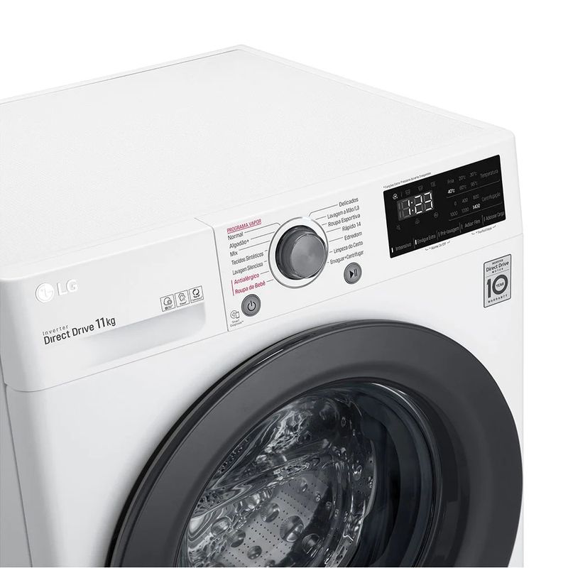 LavadoraSmartLG11KgBrancacomInteligenciaArtificialAIDDVC5FV3011WG4A220Volts