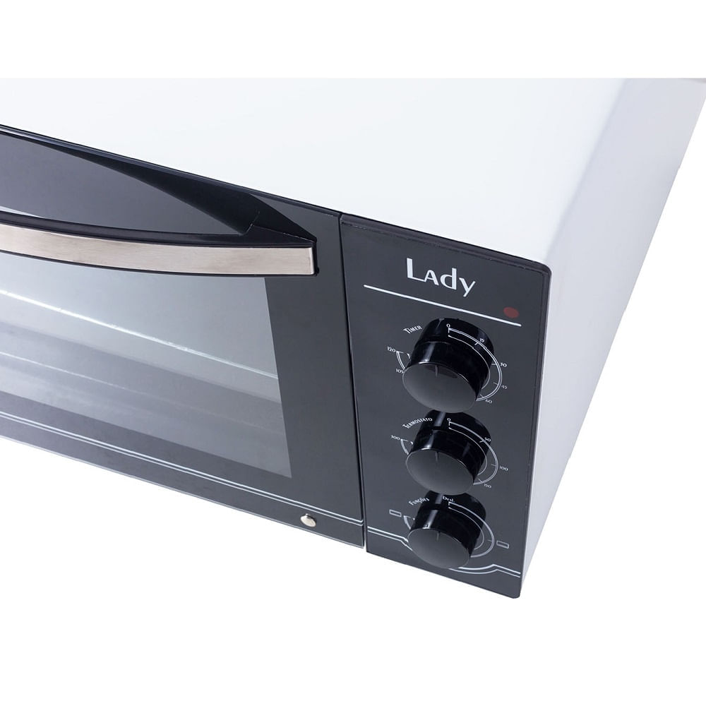 Forno-Eletrico-Safanelli-45-Litros-Lady-com-Migalheiro-Branco-FLB127-–-127-Volts
