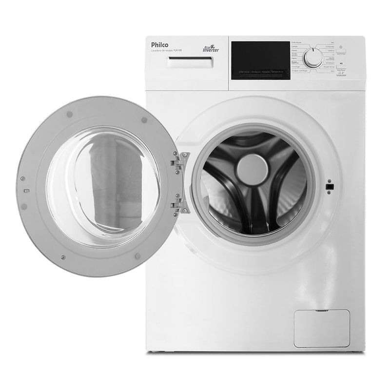 LavadoradeRoupasPhilco10KGInverterOptimuWashBrancaPLR10B–127Volts