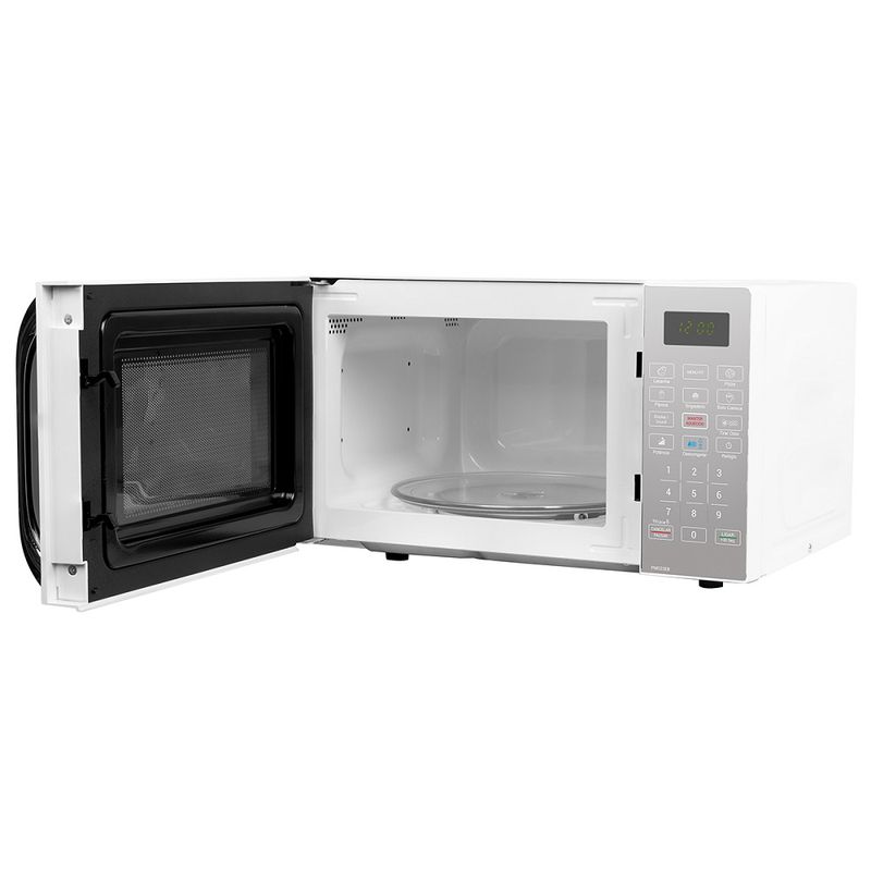 MicroondasPhilco20LitroscomRevestimentoLimpaFacilPortaEspelhadaBrancoPMO23EB–220Volts