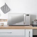 MicroondasPhilco20LitroscomRevestimentoLimpaFacilPortaEspelhadaBrancoPMO23EB–220Volts