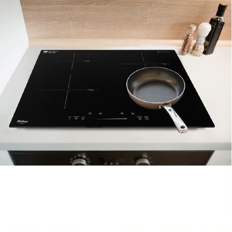Cooktop de Indução Philco 4 Bocas Preto PCT40P 220 Volts Friopecas