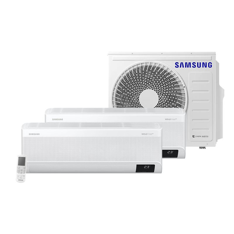 Ar-Condicionado-Multi-Split-Samsung-Hi-Wall-Wind-Free-2x9000-BTU-h-Quente-e-Frio-AJ068AXJ3KH-AZ---220-Volts