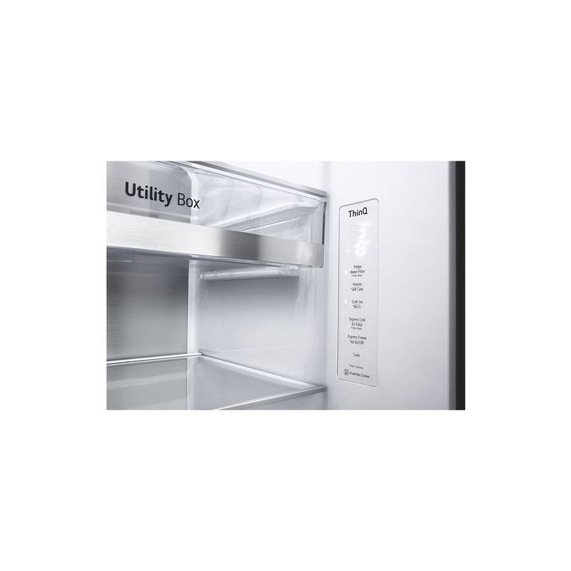 RefrigeradorSmartLG598LitrosSidebySideInstaViewCraftIceUvnanoAcoEscovadoGCX257CSH1220Volts