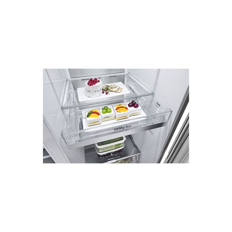 RefrigeradorSmartLG598LitrosSidebySideInstaViewCraftIceUvnanoAcoEscovadoGCX257CSH1220Volts