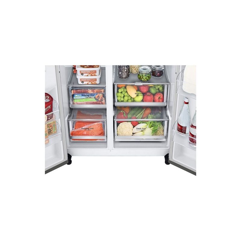 RefrigeradorSmartLG598LitrosSidebySideInstaViewCraftIceUvnanoAcoEscovadoGCX257CSH1220Volts