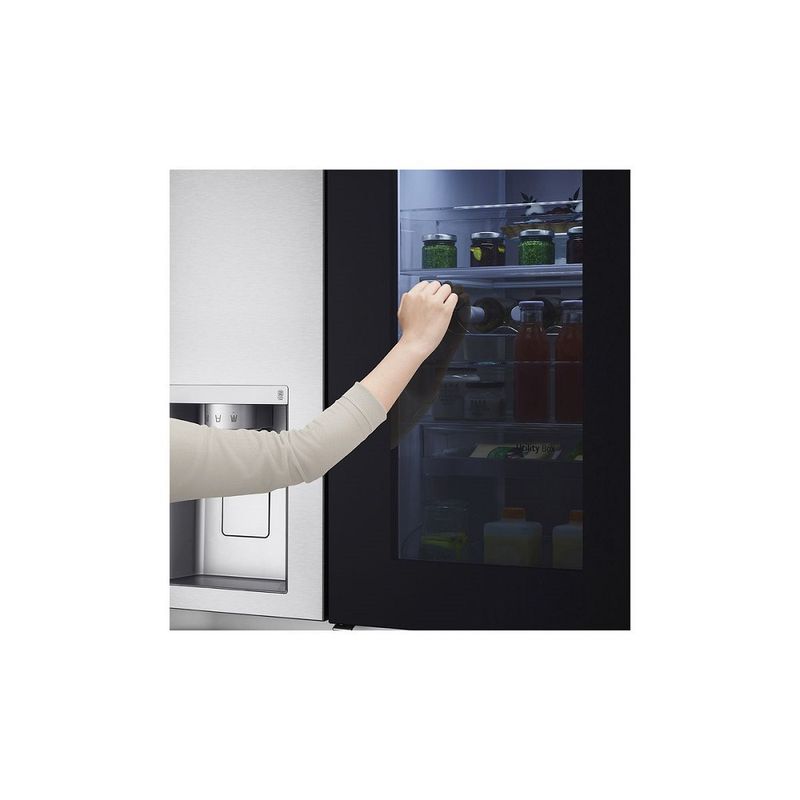 RefrigeradorSmartLG598LitrosSidebySideInstaViewCraftIceUvnanoAcoEscovadoGCX257CSH1220Volts
