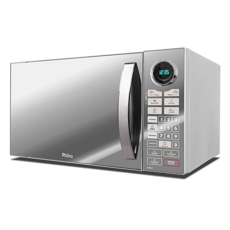 MicroondasPhilco30LitrosCinzaEspelhadoPME31220Volts