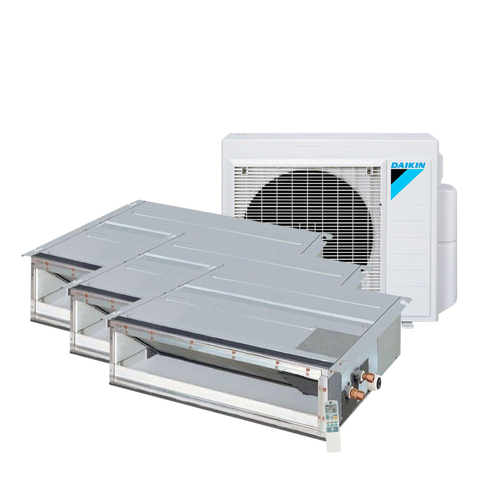 Ar Condicionado Multi Split Inverter Daikin Duto 1x12000 + 2x18000 BTU/h Quente e Frio Monofásico 4MXS28PMVM - 220 Volts
