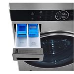 Lava-e-Seca-Smart-LG-17Kg-Wash-Tower-com-Inteligencia-Artificial-Aco-Escovado-WK17VS6A---220-Volts