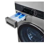 Lava-e-Seca-Smart-LG-17Kg-Wash-Tower-com-Inteligencia-Artificial-Aco-Escovado-WK17VS6A---220-Volts