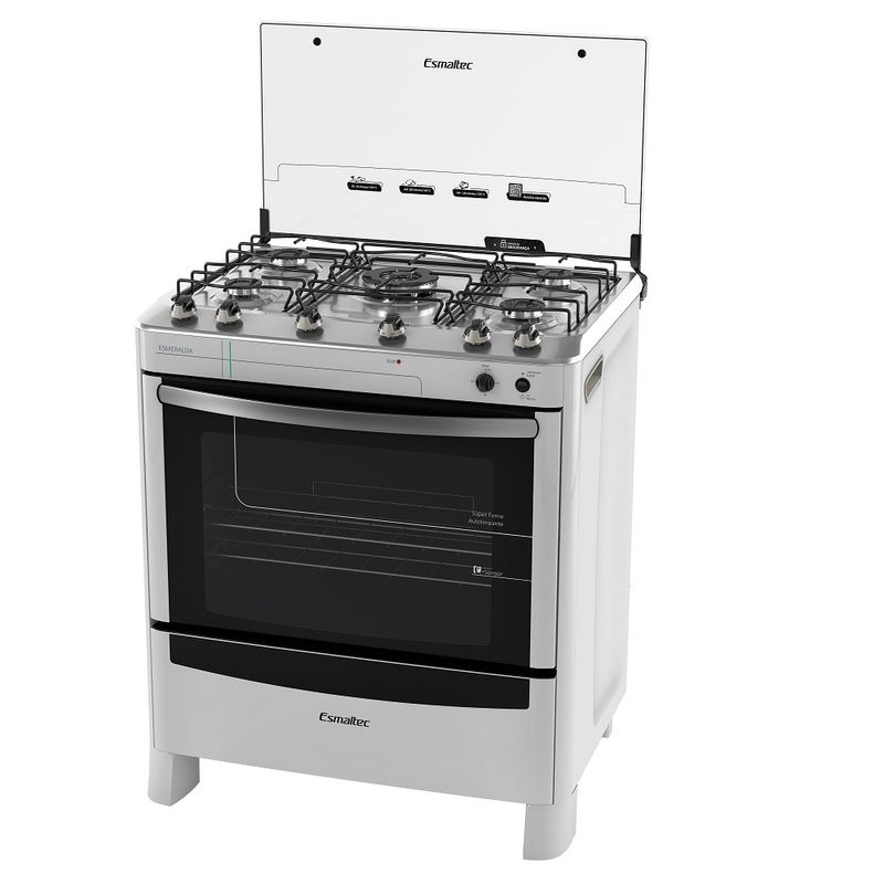 FogaoEsmaltec5BocasEsmeraldaBrancoBivolt
