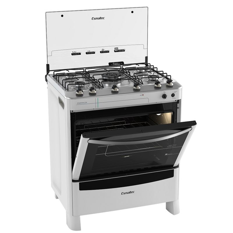 FogaoEsmaltec5BocasEsmeraldaBrancoBivolt