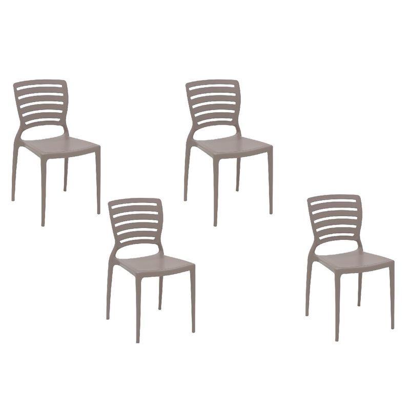 Conjuntode4CadeirasPlasticasTramontinaEncostoVazadoSofiaCamurca