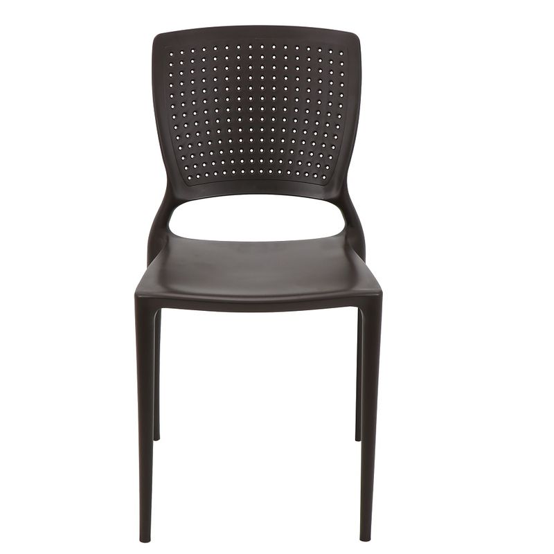 Conjuntode4CadeirasPlasticasTramontinaSafiraMarrom