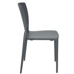Conjuntode4CadeirasPlasticasTramontinaSafiraGrafite