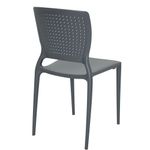 Conjuntode4CadeirasPlasticasTramontinaSafiraGrafite
