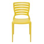 Conjuntode4CadeirasPlasticasTramontinaEncostoVazadoSofiaAmarela