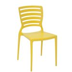 Conjuntode4CadeirasPlasticasTramontinaEncostoVazadoSofiaAmarela
