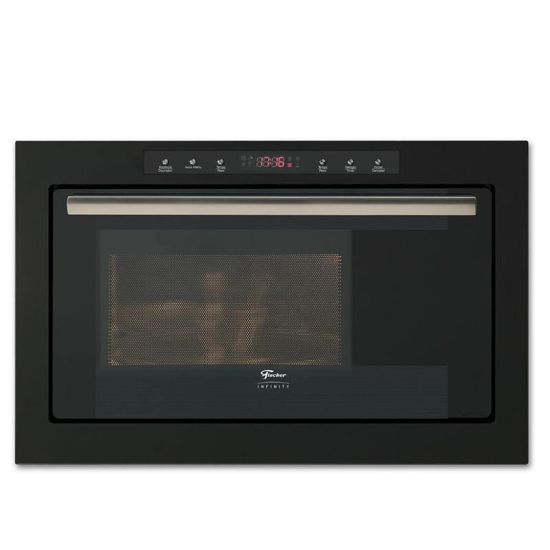 MicroondasdeEmbutirFischer25LitrosInfinitycomDouradorPreto220Volts