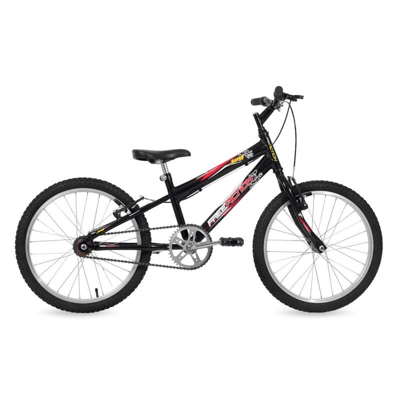BicicletaFreeActionAro20JoyVBrakePretoBrilhante