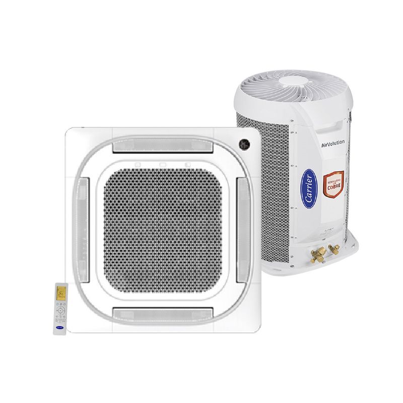 Ar-Condicionado-Split-Cassete-4-Vias-Inverter-Carrier-22000-BTU-h-Quente-e-Frio-Monofasico-40KVQA22C5---220-Volts