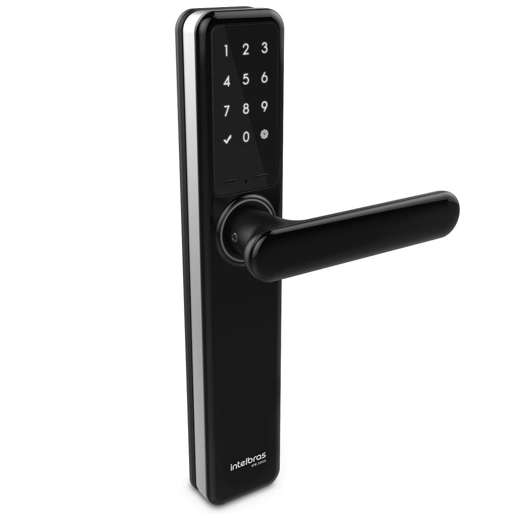 Fechadura-de-Embutir-Intelbras-Smart-Preta-IFR-3000-
