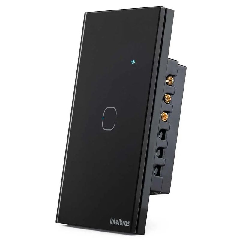 InterruptorSmartIntelbrasWiFiTouchPretoEWS1001Bivolt