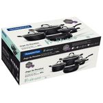 JogodePanelasTramontina4PecasMonacoInductionemAluminiocomRevestimentoAntiaderenteStarflonPremiumPreto