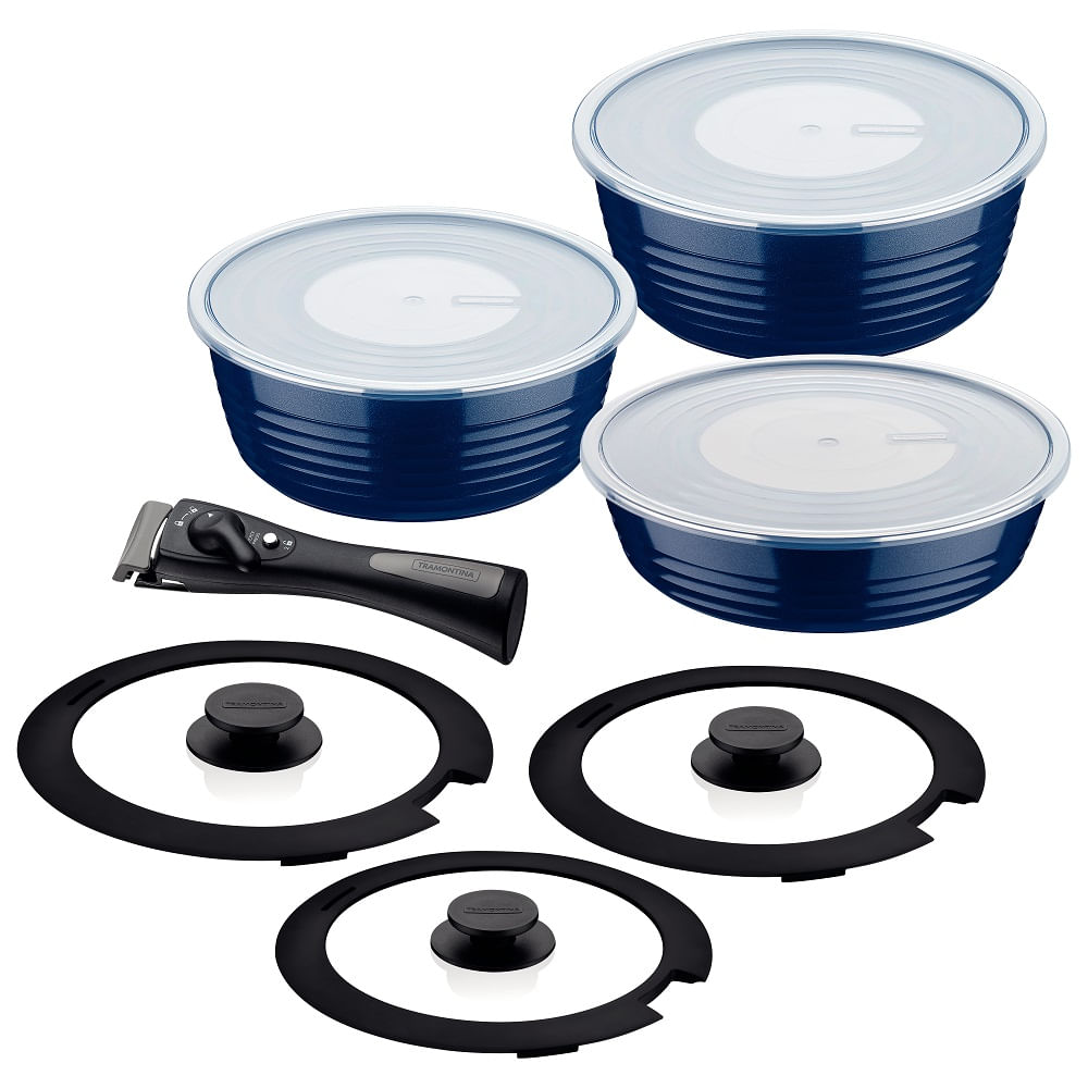Jogo-de-Panelas-Tramontina-Multiuso-10-Pecas-Itria-em-Aluminio-com-Revestimento-Ceramico-e-Cabo-Removivel-Azul