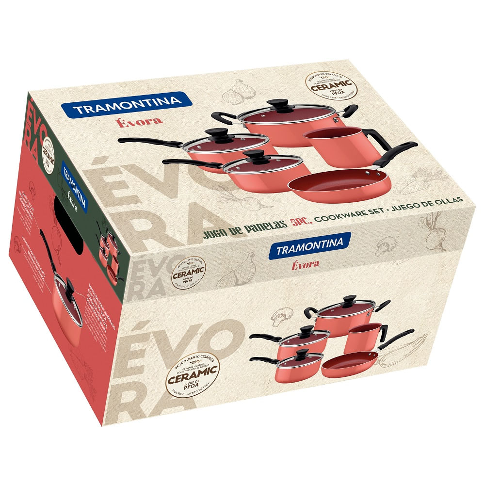 Jogo-de-Panelas-Tramontina-5-Pecas-Evora-em-Aluminio-com-Revestimento-Interno-Ceramico-e-Externo-de-Silicone-Coral