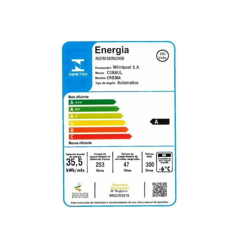 Refrigerador-Consul-Frost-Free-300-Litros-CRB36ABBNA-Branco---220-Volts