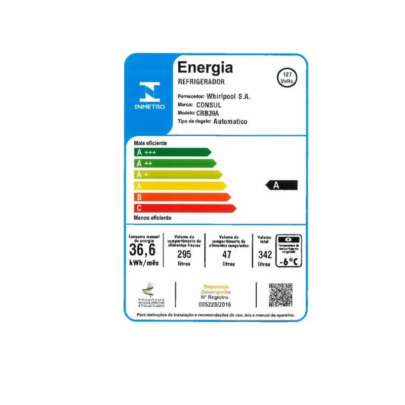 Refrigerador-Consul-Frost-Free-342-litros-CRB39AB---127-Volts