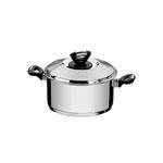 JogodePanelasTramontina6PecasSolarBaqueliteemAcoInoxcomFundoTriplocomCaboseAlcasdeBaquelite