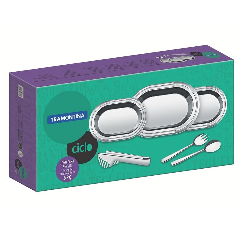 KitparaServirTramontina6PecasCicloemAcoInox