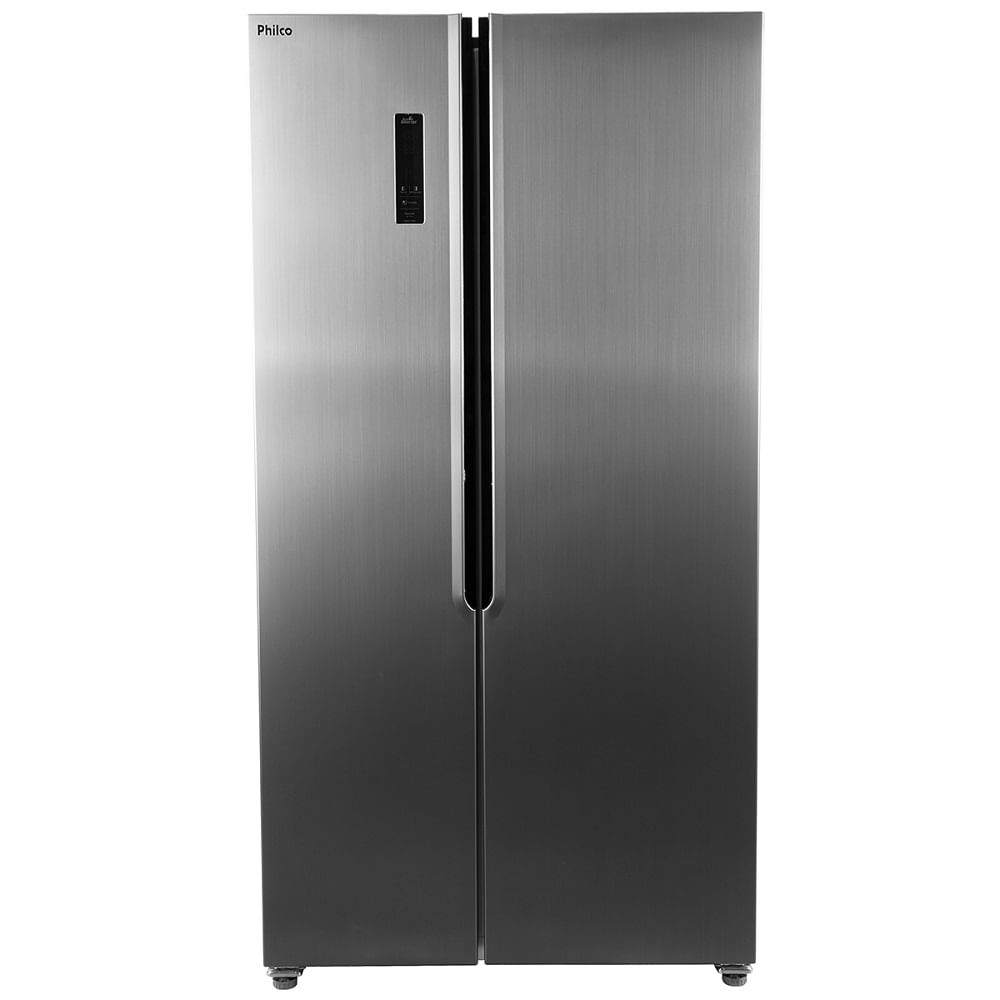 Geladeira/refrigerador 437 Litros 2 Portas Inox Side By Side - Philco - 110v - Prf533i
