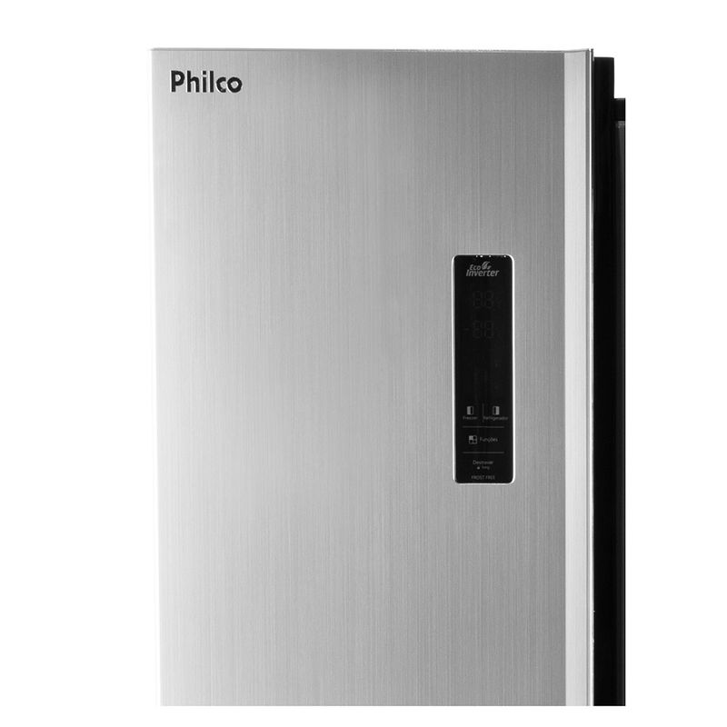 RefrigeradorPhilco437LitrosSideBySideEcoInverterInoxPRF533I–127Volts