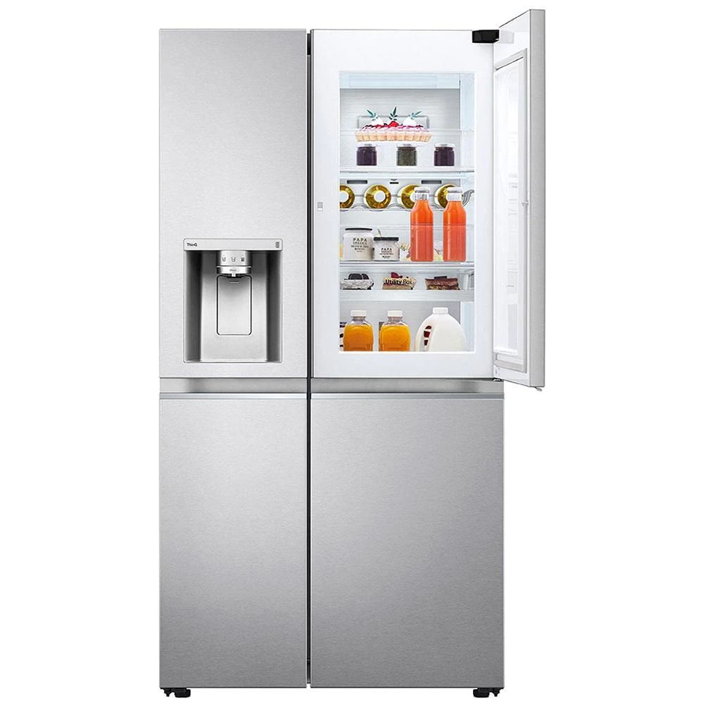 Refrigerador-Smart-LG-611-Litros-Side-by-Side-Door-in-Door-Uvnano-Aco-Escovado-GC-J257CSF1---220-Volts
