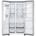 RefrigeradorSmartLG611LitrosSidebySideDoorinDoorUvnanoAcoEscovadoGCJ257CSF1220Volts