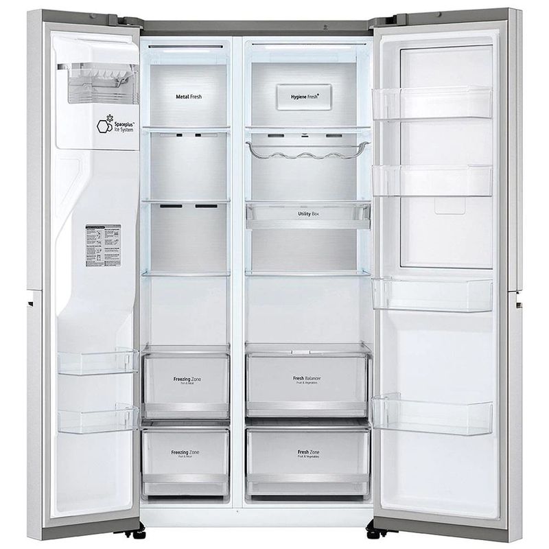 RefrigeradorSmartLG611LitrosSidebySideDoorinDoorUvnanoAcoEscovadoGCJ257CSF1220Volts