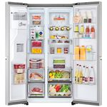 RefrigeradorSmartLG611LitrosSidebySideDoorinDoorUvnanoAcoEscovadoGCJ257CSF1220Volts