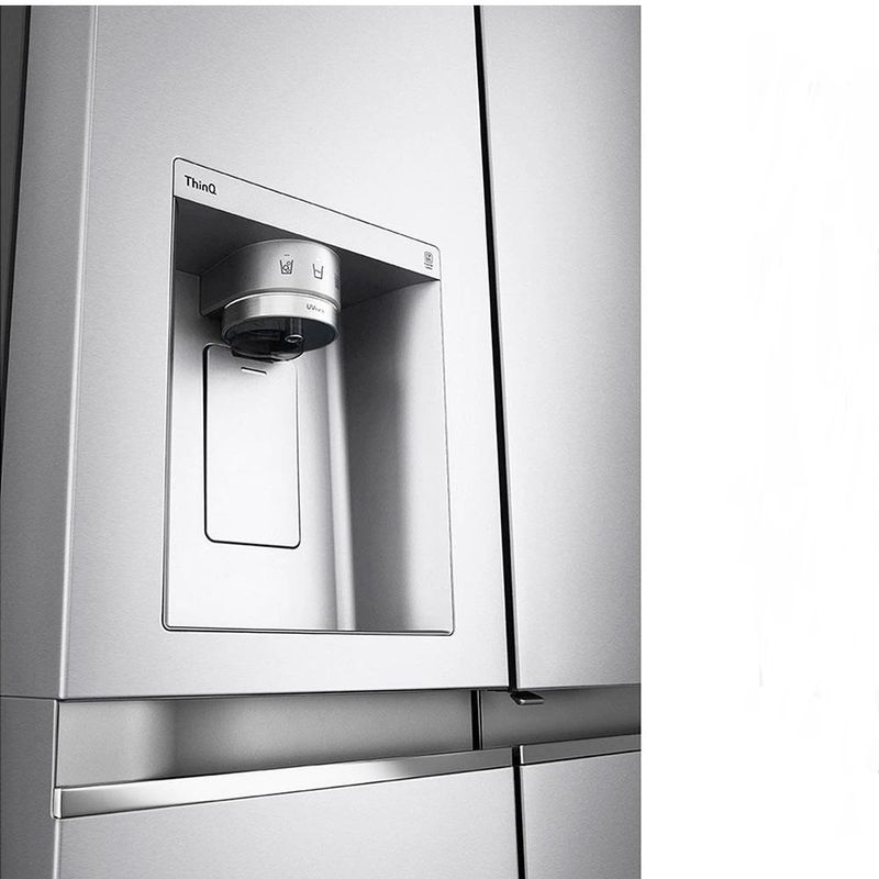 RefrigeradorSmartLG611LitrosSidebySideDoorinDoorUvnanoAcoEscovadoGCJ257CSF1220Volts