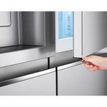 RefrigeradorSmartLG611LitrosSidebySideDoorinDoorUvnanoAcoEscovadoGCJ257CSF1220Volts
