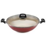 Panela-Wok-Panelux-5-Litros-32cm-Antiaderente-com-Tampa-de-Vidro-Premium-Cereja