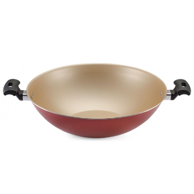 Panela-Wok-Panelux-5-Litros-32cm-Antiaderente-com-Tampa-de-Vidro-Premium-Cereja