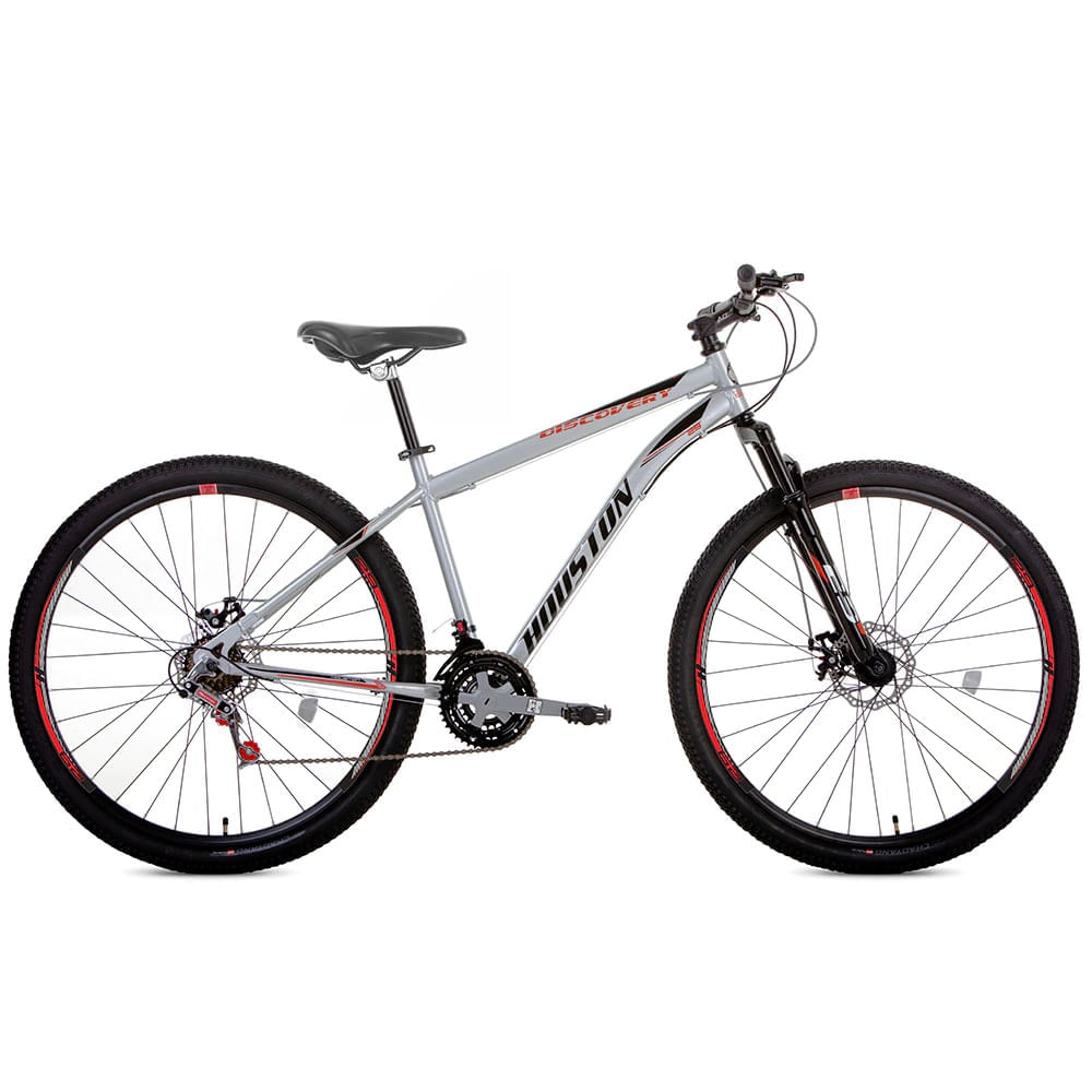 Bicicleta Houston Discovery Disc M Aro 29 Susp. Dianteira 21 Marchas - Cinza