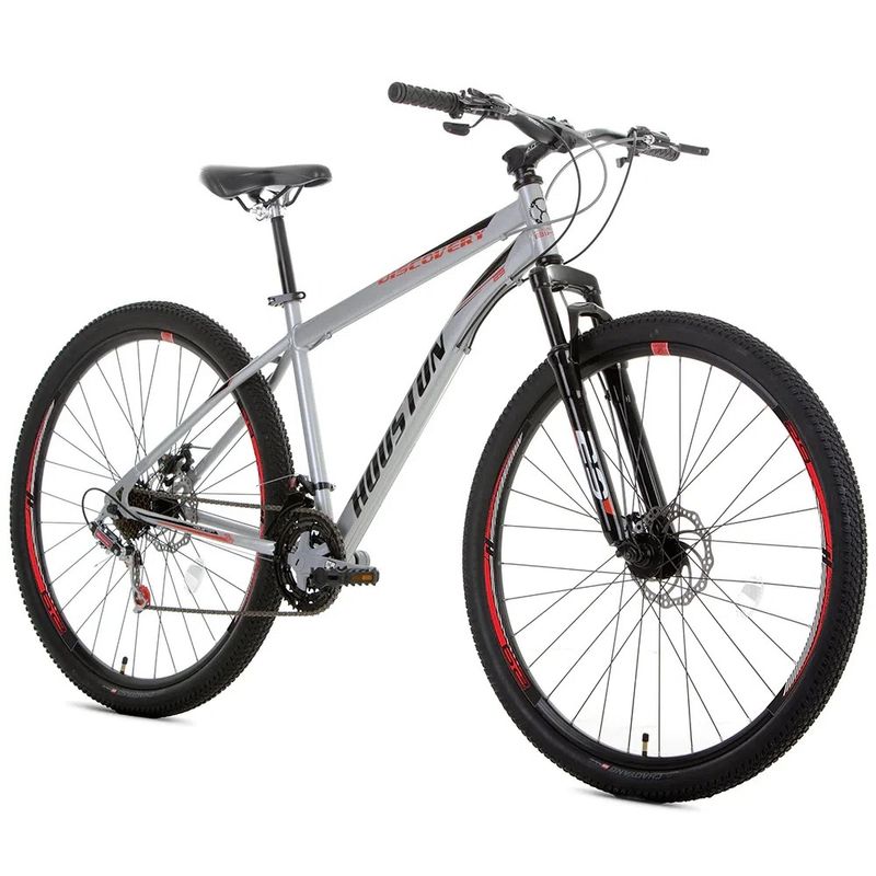Bicicleta Houston Aro 29 Discovery Prata Friopeças