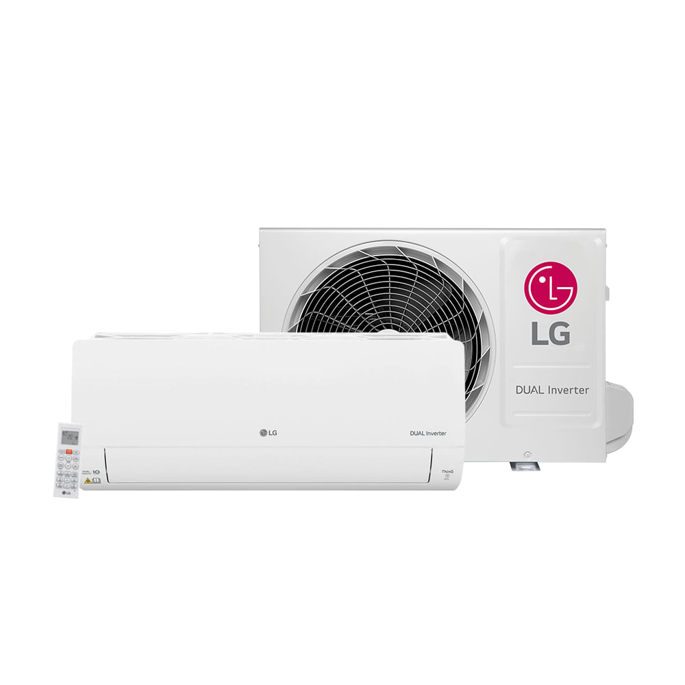 Ar Condicionado Split Hi Wall Inverter LG Dual Voice UVnano 9000 BTU/h Quente e Frio S4NW09AA3XB.EB2GAMZ - 220 Volts