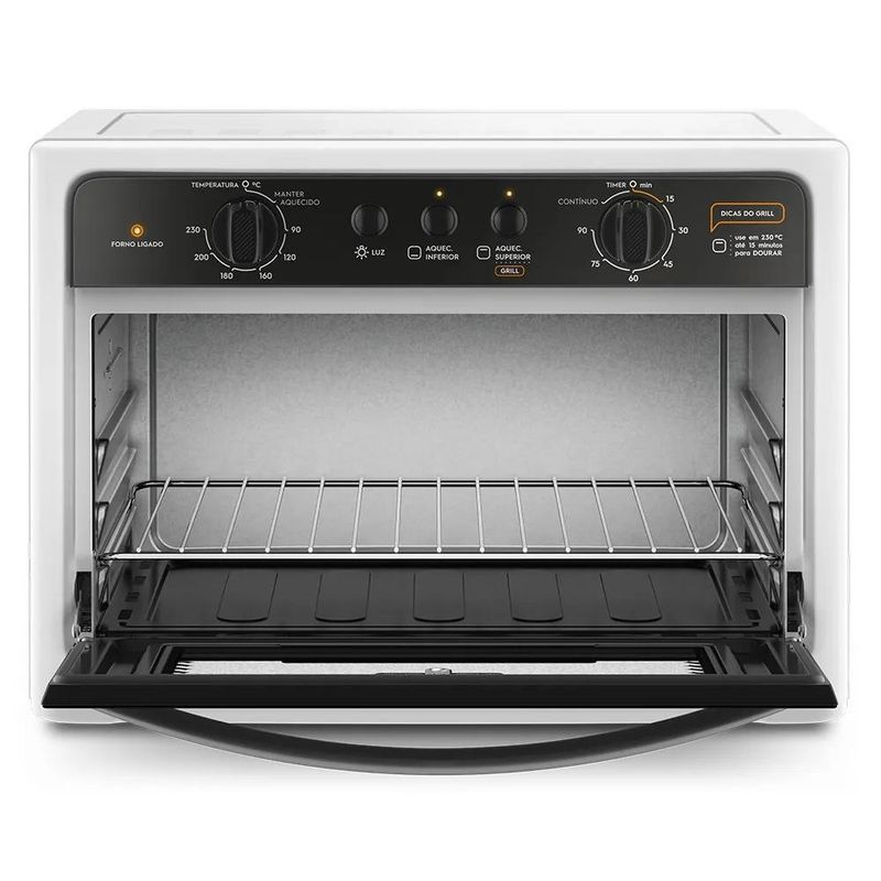 FornoEletricodeBancadaContinental44LitroscomVidroInternoRemovivelBC44B127Volts