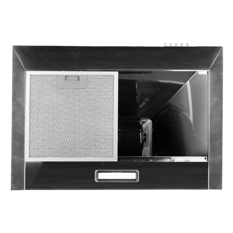 CoifadeParedeBritania60cmDepuradoreExaustorPiramideInoxBCO65I127Volts